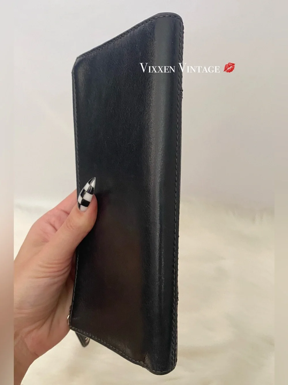 VINTAGE Y2K COACH ‘MADISON LEATHER ENVELOPE TRI-FOLD WALLET’ IN BLACK - Picture 14 of 14